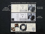 Front and Back Printable Wedding and Party Program