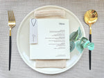 CD Cover Menu and Place Card Sample