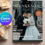 Wedding Program | Featured Wedding on Magazine Cover