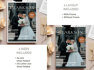 A4 Size Magazine Wedding and Event Itinerary