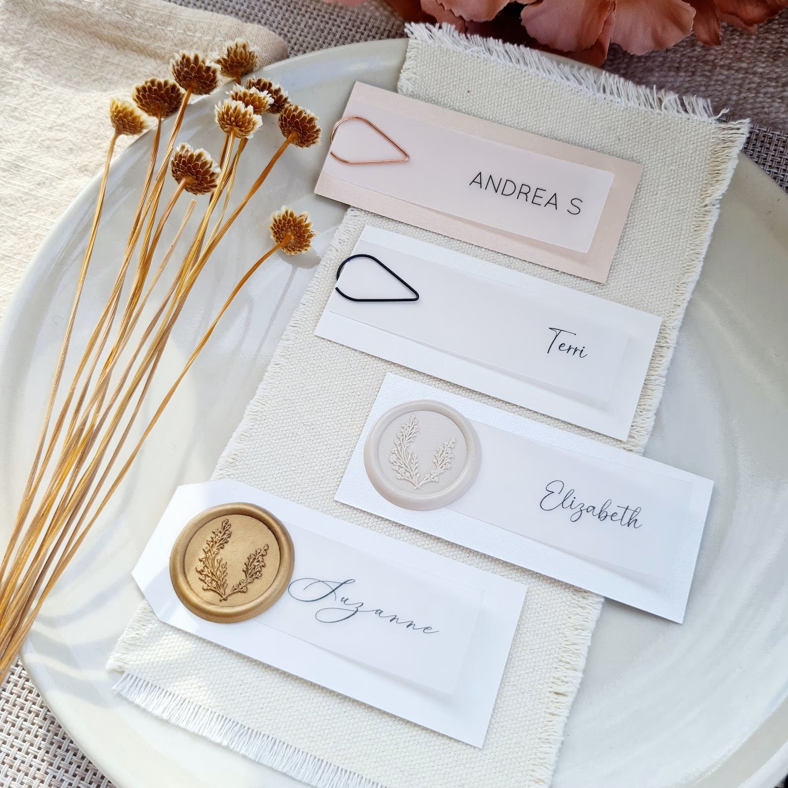 Place Card Choices and Designs