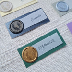 2 Layer Place Card with Wax Seal Samples