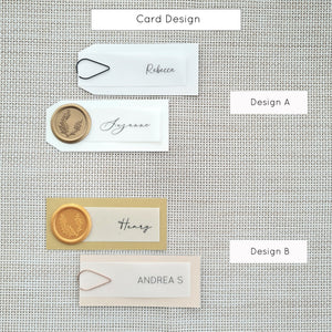 Select Your Place Card Design | Cornered or Tapered