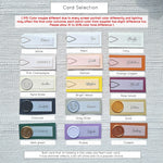 2 Layer Place Card with Paper Clip or Wax Seal