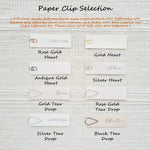 Place Card Paper Clip Selection | Art in Card