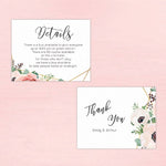 Glamorous RSVP / Info Card