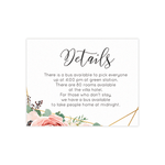 Glamorous RSVP / Info Card