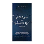 Starry Bliss Menu Card