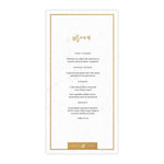 Classy Marble Menu Card