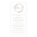 Vintage Crest Menu Card