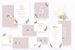 Pastel Love Menu Card