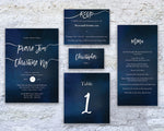 Starry Bliss Menu Card