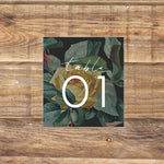 English Roses Table Number