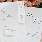 8x4 and 9x4 Vellum Menu