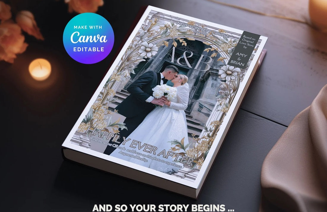 Book Cover Wedding Program