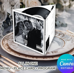 CD Cover Menu Card and Wedding Program