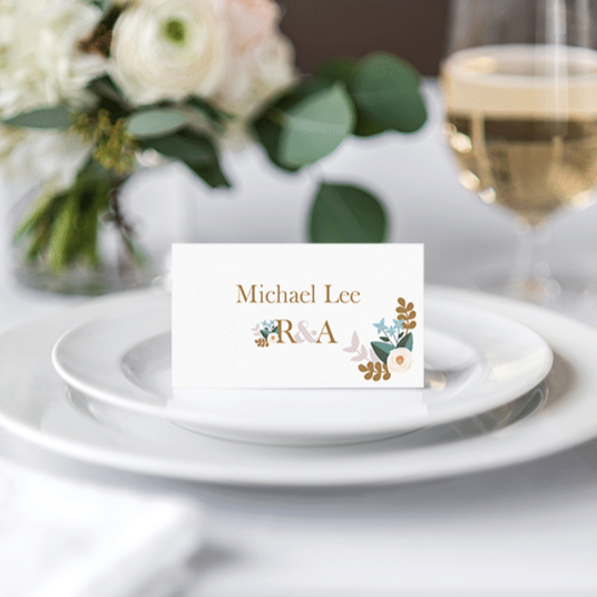 Pastel Love Place Card